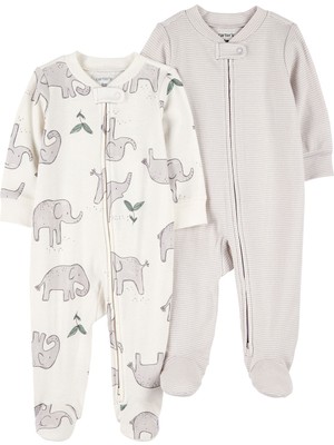 Bebek Ekru 2li Uyku Tulumu