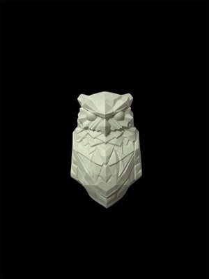 3D Baykuş Tasarımlı LED Duvar Lambası, Beyaz, Şık ve Dekoratif Aydınlatma