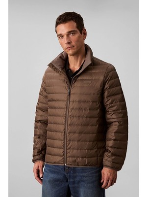 Calvin Klein Erkek Hafif Naylon Kapitone Şişme Gri Ceket LV04LC506G-PDK