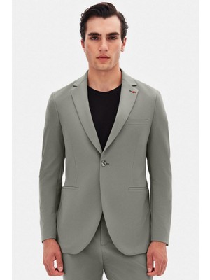 Twn Slim Fit Vizon Düz Takim Elbise 4EC05E301545M