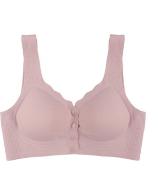 Balensiz Lazer Dikişsiz Kaplı Önden Kopçalı Sütyen Büstiyer