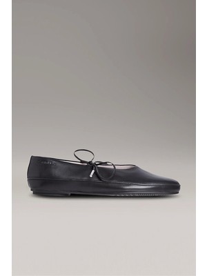 Calvin Klein Kadın Deri Mary Jane Siyah Sneaker HW0HW02656-BEH