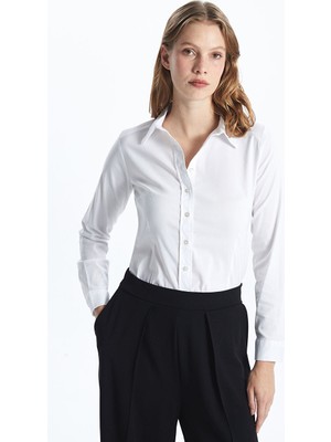 Lc Waikiki Yeni Sezon Uzun Kollu Poplin Kadin Gomlek - S5FM49Z8