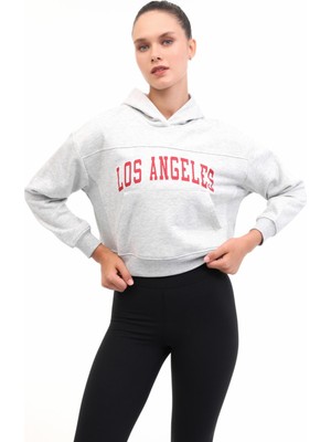 Lumberjack WL 17JAAM BTS802 5PR Gri Kadın Sweatshirt
