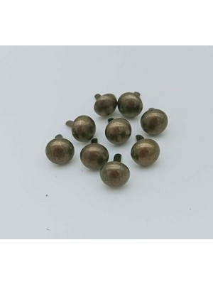 Antik Renk Yuvarlak Çanta Aksesuar Seti, 10 Adet, Şık ve Kullanışlı Tasarım