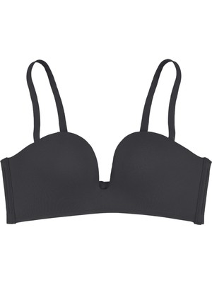 Derin Dekolte Destekli Dikişsiz Sütyen