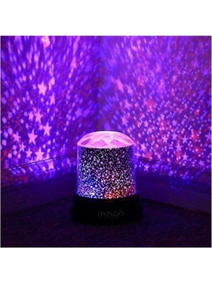 Renkli Tasarım Star Master Projeksiyon Gece Lambası, Şık ve Huzurlu Uyku Atmosferi