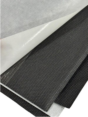 80X100 cm Siyah Yapışkanlı Çanta Astarı ve Telası Seti