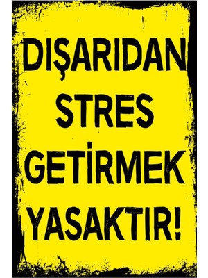 Sarı Ahşap Duvar Posteri, Retro Tasarım, Sıcak ve Şık Dekorasyon Parçası