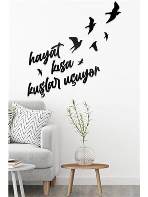 Ahşap Kuş Figürü, Uçan Tasarım, Duvar Dekoru, Şık ve Doğal Görünüm