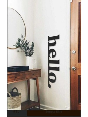 Şık Ahşap Duvar Yazısı Lazer Kesim Mdf Siyah Renk