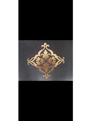 Parlak Gold Aynalı Pleksi Mobilya Süsü, 25X25CM, Şık ve Dekoratif Aksesuar