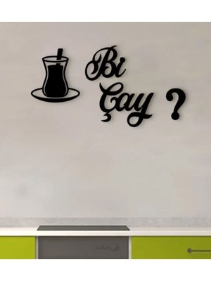 Dekoratif Siyah Duvar Yazısı, 3mm Mdf, Şık ve Modern Tasarım