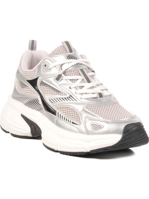 Gümüş Fileli Kadın Spor Ayakkabı GS-251-530 G