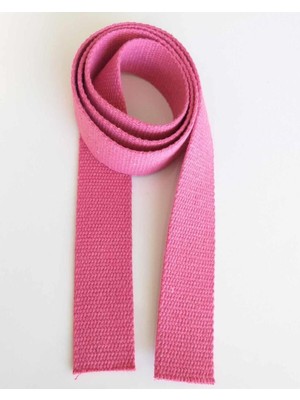 Fuşya Pamuklu Çanta Aksesuarı, 4 Cm, 1 Metre, Şık ve Kullanışlı.