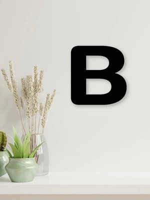 Siyah Ahşap Harf, Tamamlanabilir Duvar Yazısı, Isim Için Lazer Kesim, Dekorasyon