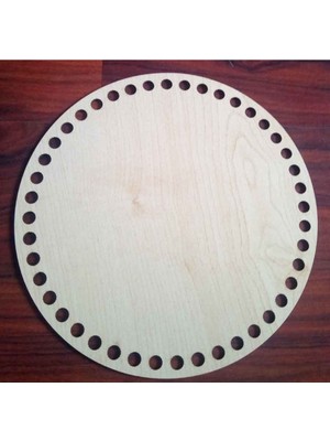 20 cm Ahşap Plaka, Doğal ve Şık Dekoratif Ürün