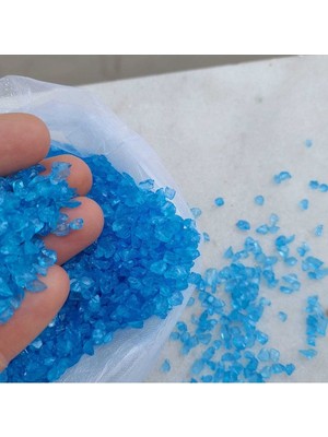 Mavi Renkli Dekoratif Cam Kırığı, Epoksi Için 300GR