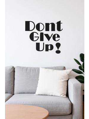 Motivasyon Yazısı Siyah Duvar Dekoru, Ofis, Salon, Mutfak Için Şık Süs