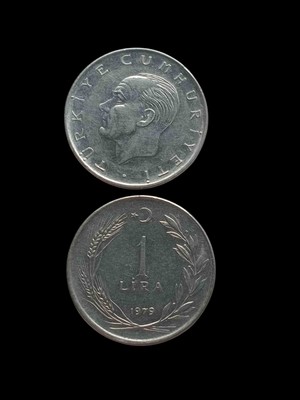 Yediotuz Digital Pazarlama 1968 1 Türk Lirası Koleksiyon Para.  Koleksiyon Başlangıç Setleri.  Antika Darpane Hobi .