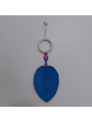 Halkalı Mavi Duvar Dekorasyonu, Şık ve Modern Tasarım