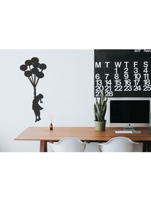 Kız Temalı Ahşap Mdf Duvar Dekoru, Çocuk Odası Dekorasyonu, Neşeli ve Şık Tasarım