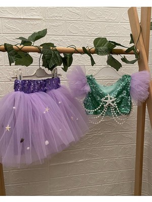 Mor Deniz Kızı Konsept Kostüm, Çocuklar Için Rüya Gibi Bir Seçenek