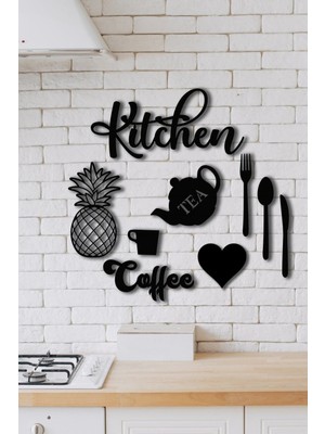 Şık Siyah Ahşap 9 Parça Duvar Dekoru, Modern ve Zarif Tasarım.