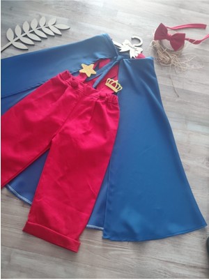 Küçük Prens Temalı Erkek Bebek Doğum Günü Kıyafeti, Kırmızı Renkli, Şık ve Rahat