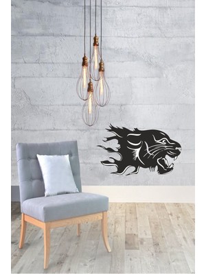 Lazer Ahşap Hayvan Figürlü Pars Tablo, Şık ve Dekoratif Duvar Süsü