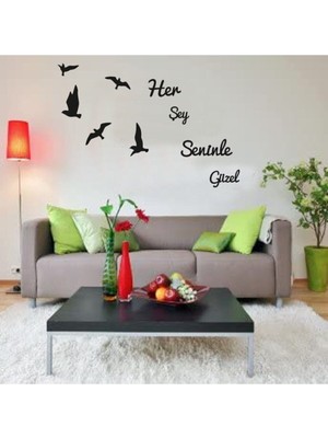 Şık Siyah Lazer Kesim Duvar Dekoru, Evinize Zarif Dokunuş