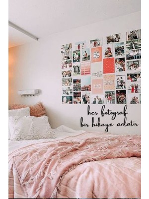 Her Fotoğraf Bir Hikaye Anlatır Ahşap Duvar Yazısı, Şık ve Anlamlı Dekorasyon Parçası