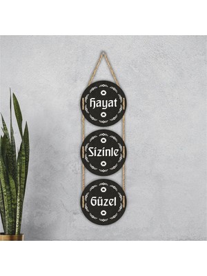 Şık Siyah Ahşap Duvar Dekoru, Evine Zarif Dokunuş Kat!