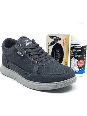 Dakır's Ortopedik Tabanlı Yazlık Erkek Keten Rahat Spor Ayakkabı Bakım Setli Dikişli Taban