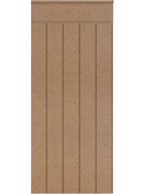 Boyanabilir Bej Duvar Paneli, 45X103CM, 4mm Ham Mdf, Dekoratif Tasarım