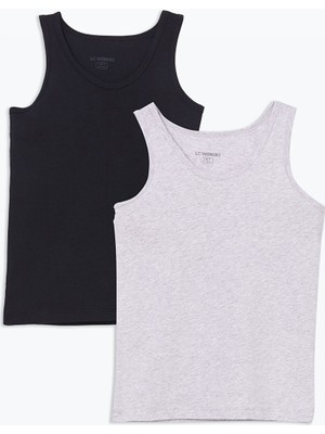 Lc Waikiki Yeni Sezon Bisiklet Yaka Erkek Cocuk Atlet 2'li - S50205Z4