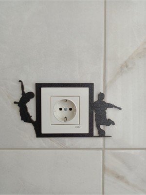 Çocuk Odası Priz Çerçevesi, Şık ve Kullanışlı Siyah Tasarım
