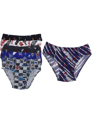 6 Adet Desenli Erkek Çocuk Slip 504