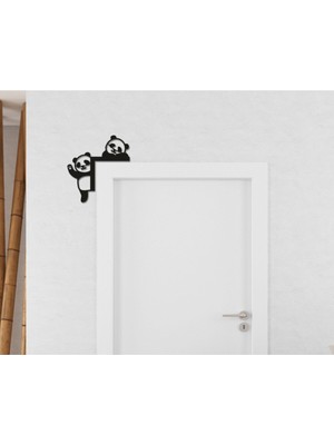 Çocuk Odası Kapı Kenarı Çerçevesi, Şık ve Fonksiyonel, Siyah Renk Seçeneğiyle Hazır.
