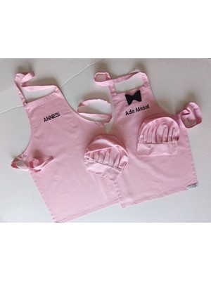 Çocuklar Için Renkli Mutfak ve Etkinlik Önlüğü, Pembe, 0-12 Yaş Uygun