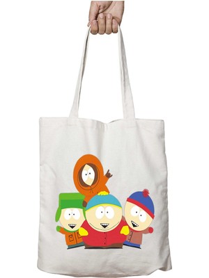 South Park Eric Cartman Kenny Iki Tarafı Kalıcı Baskılı Yıkanabilir Çanta