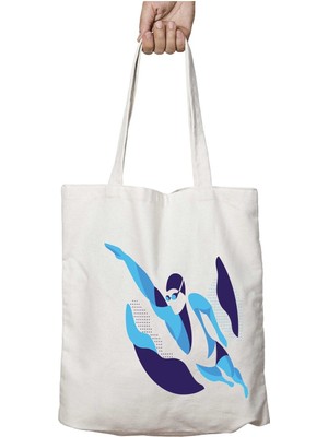 Yüzücü Iki Taraf Kalıcı Yıkanabilir Okul Plaj Omuz Bez Çanta