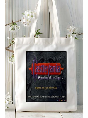 Castlevania Oyun Baskılı Omuz Çanta Kişiye Özel Model 3