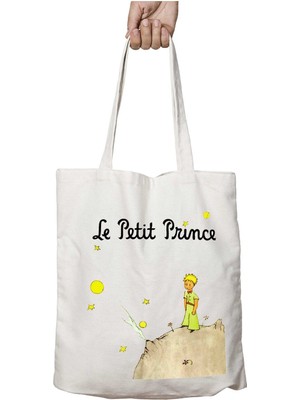 Küçük Prens Çocuk Iki Taraf Kalıcı Yıkanabilir Okul Plaj Omuz Bez Çanta