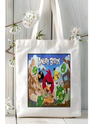 Oyun Baskılı Bez Çanta Omuz Çantası Kişiye Özel Model 26