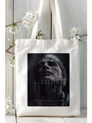 Art Hediye Death Stranding Oyun Baskılı Omuz Çanta Kişiye Özel Model 6