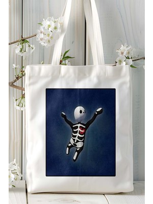 Art Hediye Human Fall Flat Oyun Baskılı Bez Çanta Omuz Çantası Kişiye Özel Model 3