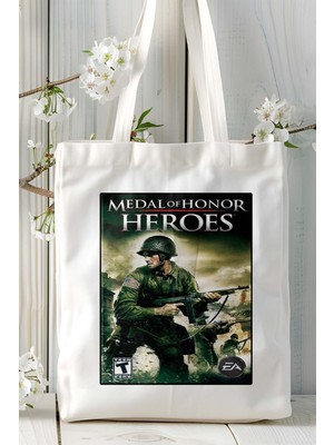 Medal Of Heroes Oyun Baskılı Bez Çanta Omuz Çantası Kişiye Özel Model 2