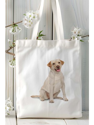 Labrador Retriever Köpek Baskılı Omuz Çanta Kişiye Özel Model 10