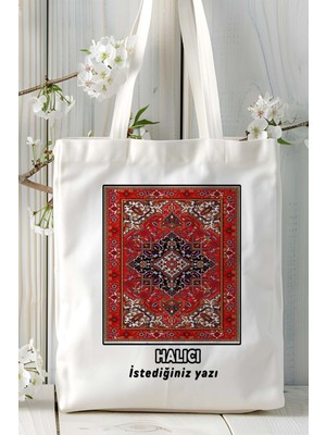 Art Hediye Halıcı Baskılı Bez Omuz Çantası Kişiye Özel Model 9